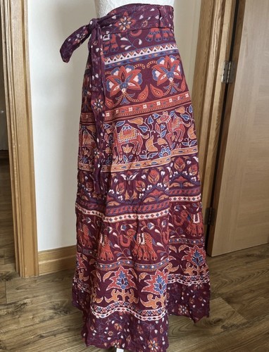 Long cotton skirt - long, maxi