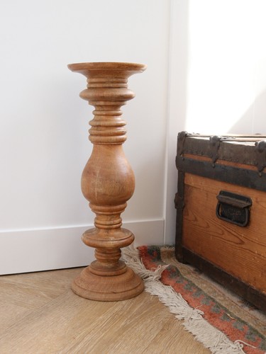 Large turned wood pillar - turned,
