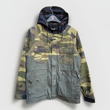 Penfield Kasson Mountain Parka Jacket Mens Small Camo Black Bear Collection 2012