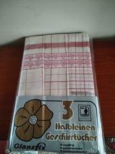 Set Of 3 Vintage German Linen