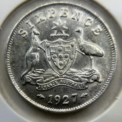 1927 sixpence coin - -, very