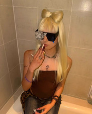 Lady Gaga Style Bowtie Wig