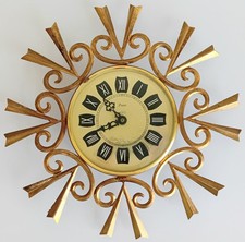 Sunburst Clock. Vintage