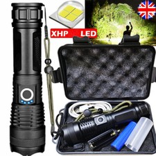 High Powered 9900000000Lumen Super Bright Flashlight LED Rechargeable Torch Lamp