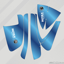 BLUE CHROME STYLE DD2 AIRBOX STICKER KIT - ROTAX - KARTING