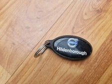 GENUINE VINTAGE VOLVO HILDENBOROUGH CAR DEALERSHIP LEATHER KEYCHAIN KEYRING