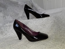 Next Black Patent Faux Leather