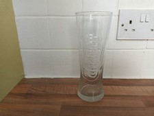 Carlsberg Tall Pint Glass - Toughened Glass Embossed 