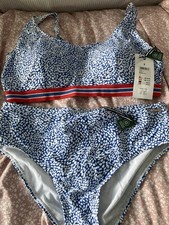 Joules Blue and White Bikini