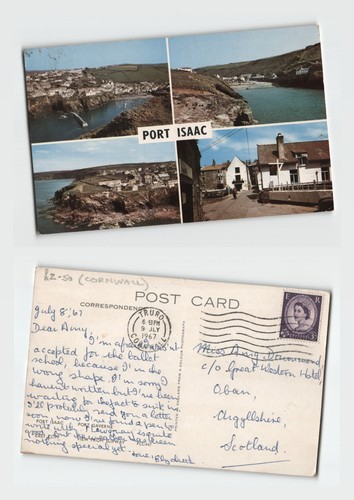 Postcard port isaac cornwall - -,