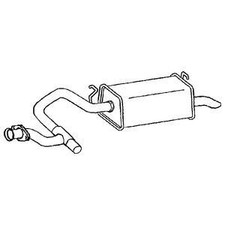 Tail Pipe With Back Box (RH)