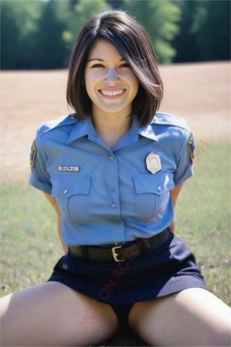 Cute young police - young, woman