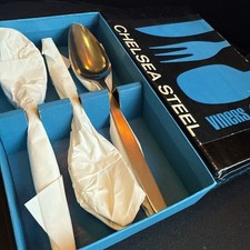 Viners Chelsea: Six Stainless Steel Grapefruit Spoons (14.5cm) in Original Box