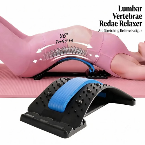 Lumbar back stretcher massager - lumbar,