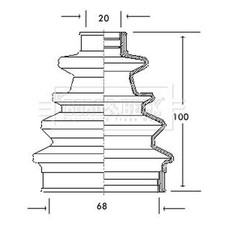 Borg & Beck Drive Shaft Bellow