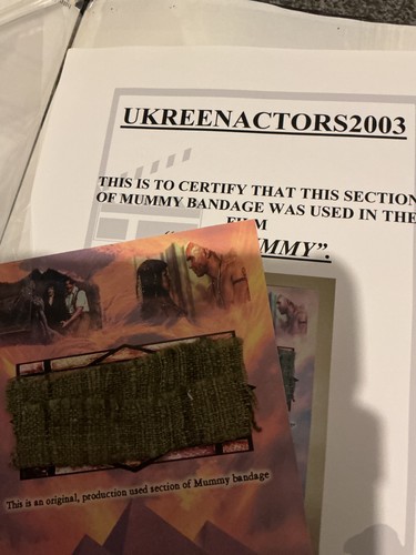 1999 the mummy film - film, prop