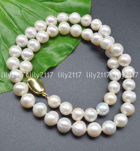 Natural 10mm white akoya - natural,