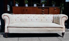 LARGE VICTORIAN ENGLISH CHESTERFIELD SOFA c1890