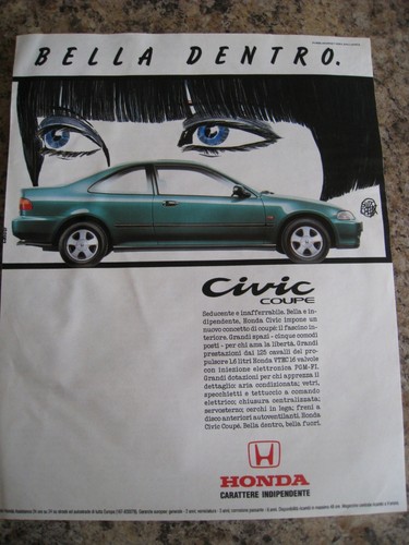 Bella dentro civic coupe honda - bella,