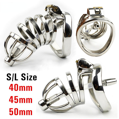 Stainless steel cage male - stainless,