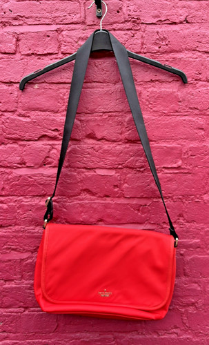 Kate spade red nylon diaper - spade,
