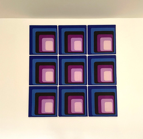 1960s 70s geometric op - xl,