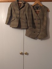 jacket and waist coat tweed lead rein set 