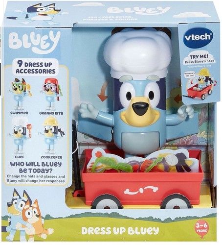 Vtech bluey with dress up - 9,