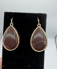 Carnelian pear drop earrings - carnelian,
