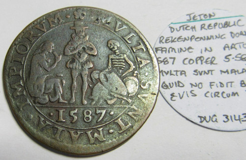 Jeton 1587 dutch - 1587, republic