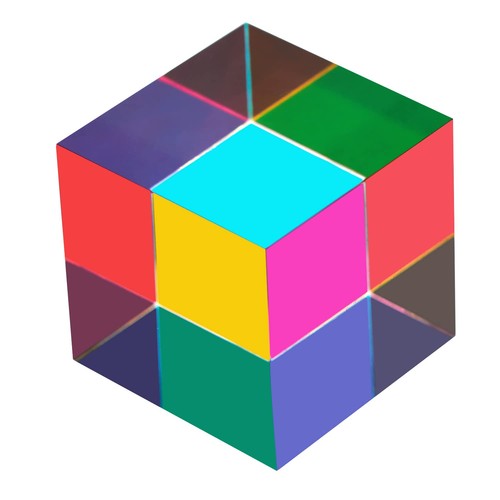 Cmy mixing colour cube 60mm - cmy,