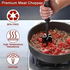 1x Non Stick Mince Meat Masher