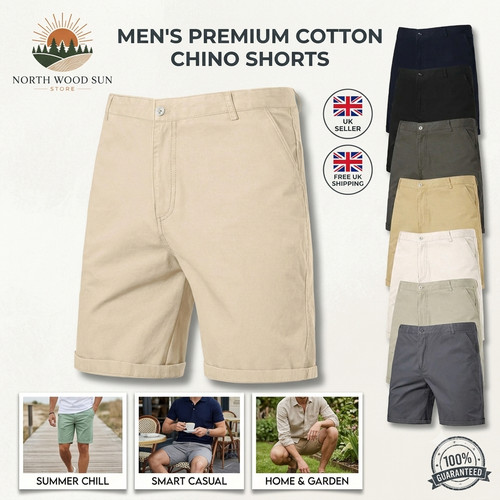 Mens chino shorts - shorts, regular