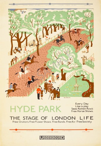 Vintage transport poster hyde - transport,