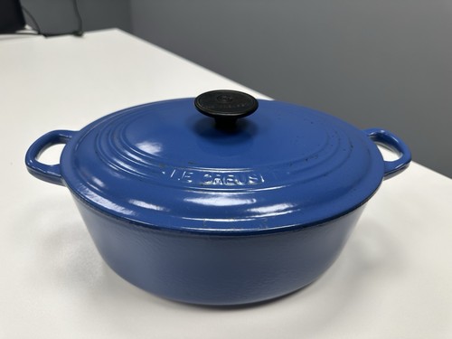 Creuset cast iron blue oval - cast,
