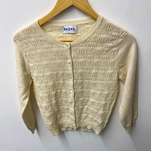 Brora cream cashmere - , lace