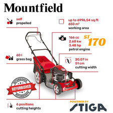 MOUNTFIELD SP53 SELF PROPELLED PETROL LAWNMOWER 21in/51cm DECK 170ccENGINE