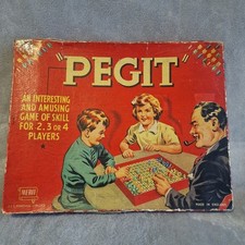 Vintage Board Game Pegit 1947