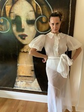 1930s Organdy White Afternoon