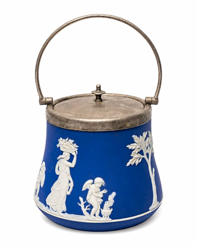 Antique blue jasperware - antique,