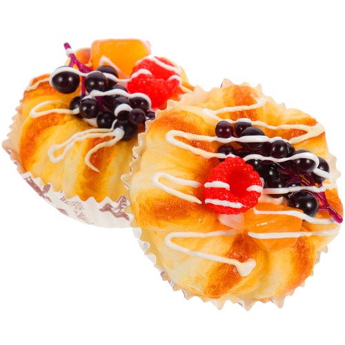 2pcs lifelike cake model - lifelike,
