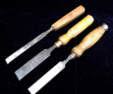 3 VINTAGE CAST STEEL MORTICE