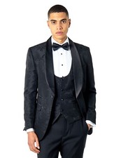 Mens White Black Tuxedo