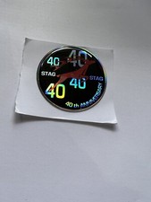 Triumph Stag Resin 40th Anniversary Badge 48 Mm Self Adhesive (b11)