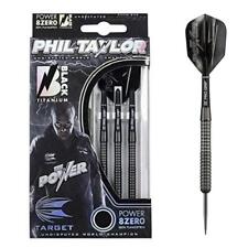 Target Darts Phil Taylor Power 8 Zero Black 80% Tungsten Steel Tip Darts
