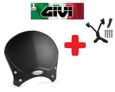 Aluminum Windshield Complete with Black Attachments BMW R Nine T 2018 2019 GIVI