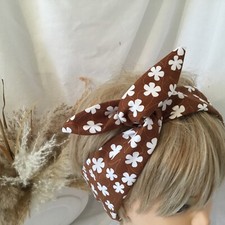 Robert Kaufman Fabric wired headband  in 100% cotton by  called  ( Surf Time