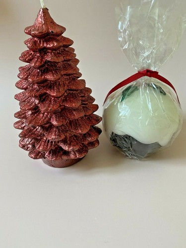 Candles christmas pudding - christmas, &