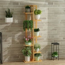Slim Tall Wood Bamboo Plant
