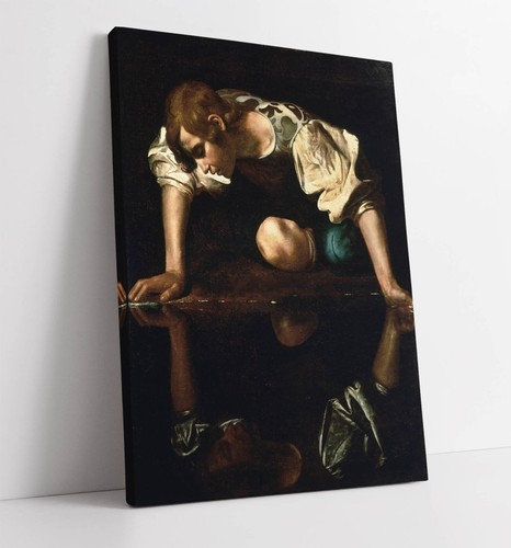 Caravaggio narcissus canvas - caravaggio,,